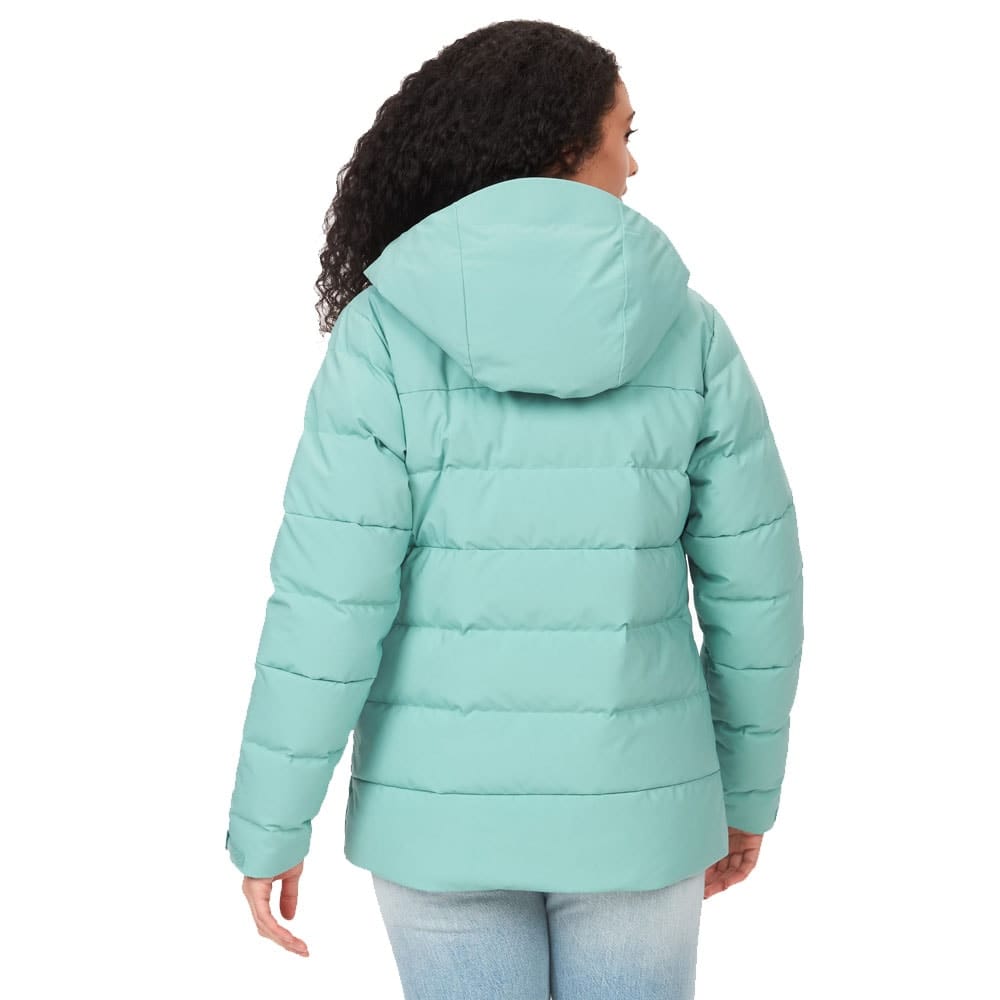 Bagside af Marmot Slingshot Jacket skijakke (dame) på en model
