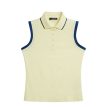 J.Lindeberg Lila Sleeveless Top piquévest (dame) i farven wax yellow