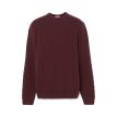 Timberland Phillips Brook lambswool cablecrew sweatshirt (herre) i rød farve