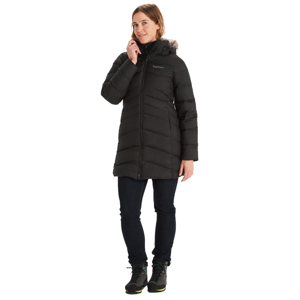 Marmot Montreal Coat (dame) i farven sort på en model