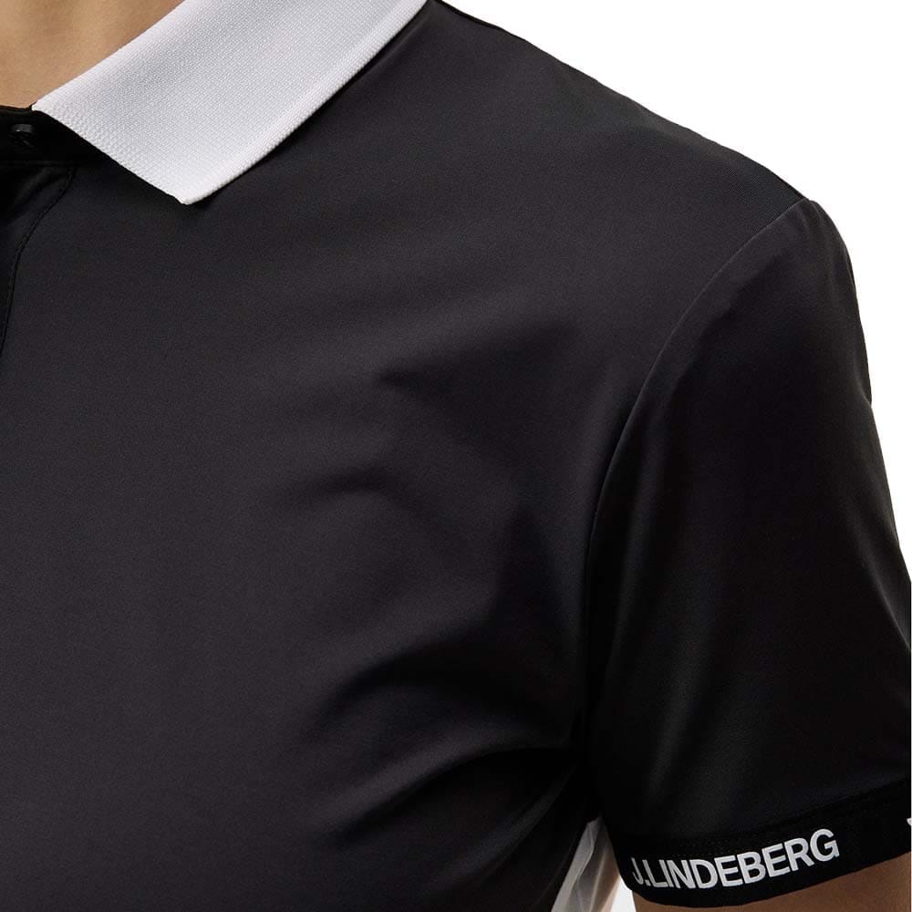 Detaljer på ventilerende og behagelig J.Lindeberg Makena Polo piquéshirt (dame)