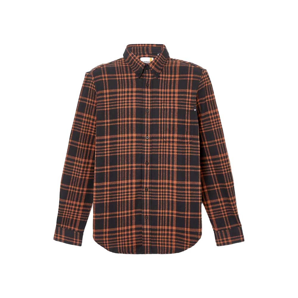 en behagelig og flot Timberland Heavy flannel check skjorte (herre) i farven black