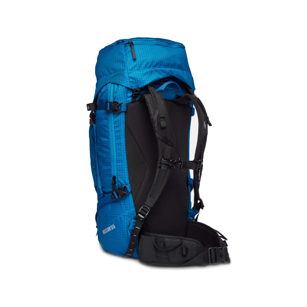 Bagside af Black Diamond Mission 55L rygsæk