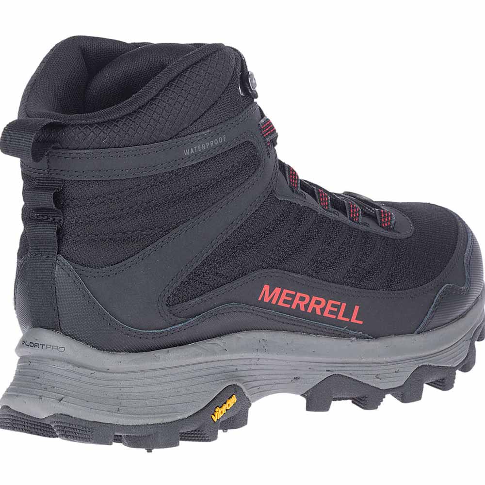 Bagside på skrå fra siden af Merrell Moab Speed Thermo Mid Waterproof Spike (herre)