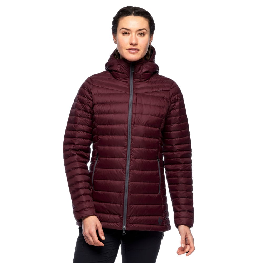 Black Diamond Access Down Parka dunjakke (dame) set forfra