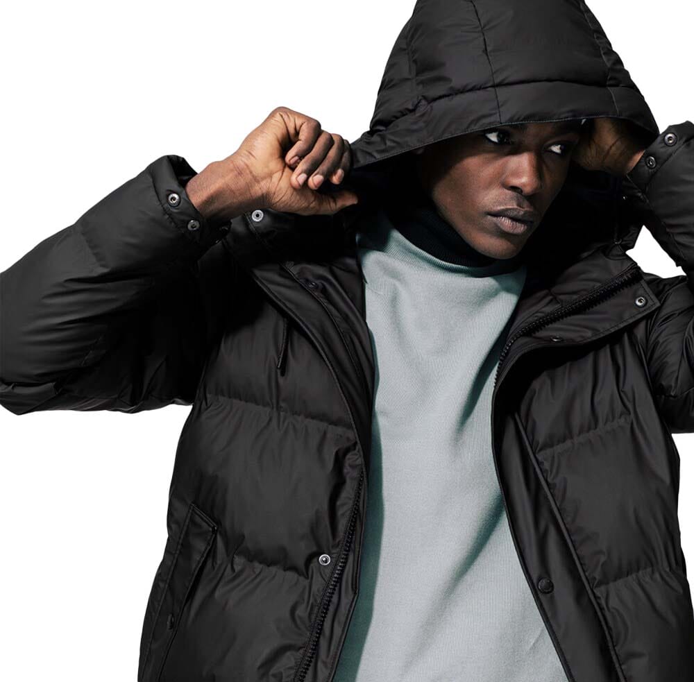 BAFFLE JACKET VANDTÆT JAKKE på model