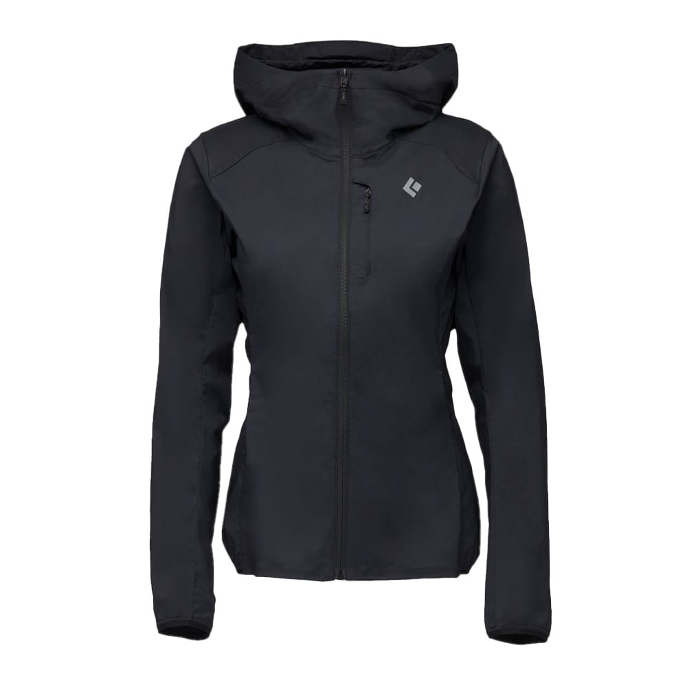 alpin hoodie dame i sort
