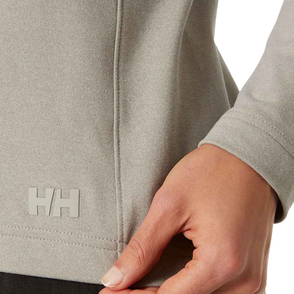 Flot logo på utrolig blød og funktionel Helly Hansen Verglas Half-Zip Midlayer (dame)