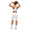 Kay Bike Tights white på model bagfra