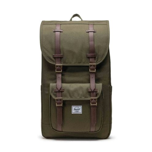 Herschel Little America 30 L hverdagsrygsæk (unisex) i farven ivy green