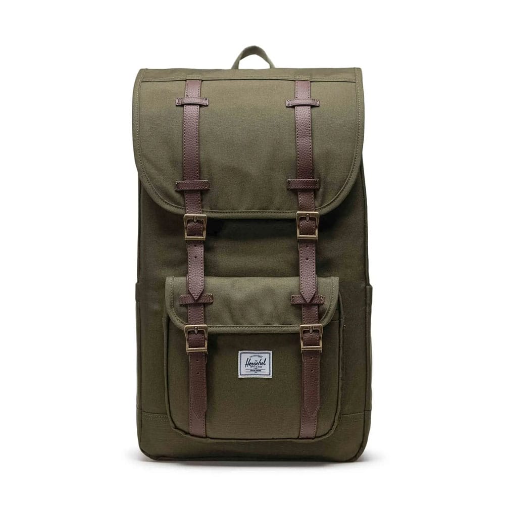 Herschel Little America 30 L hverdagsrygsæk (unisex) i farven ivy green