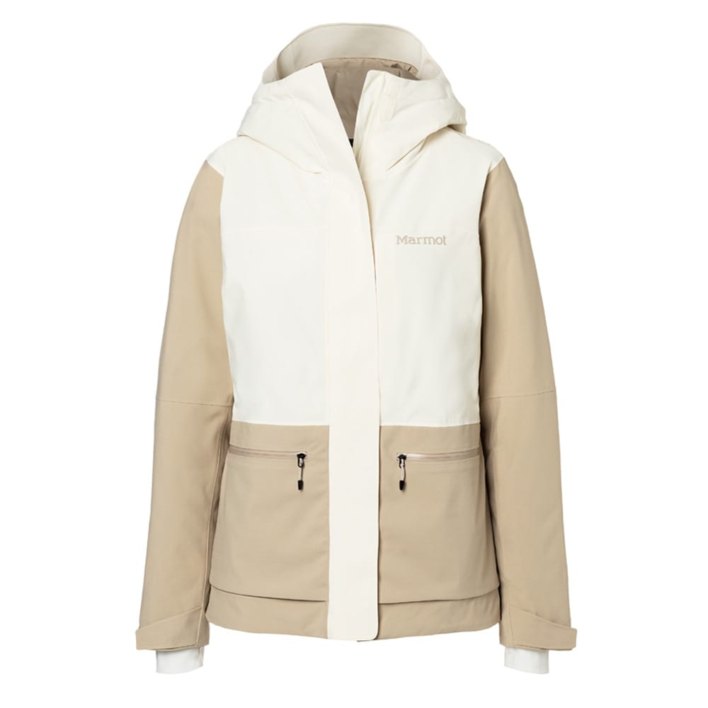 Flot hvid/beige skijakke fra Marmot Refuge Jacket, der klarer vinden.