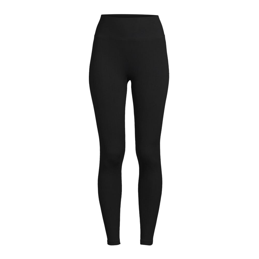 et par sorte Casall Multi Rib Seamless High Waist Tights træningstights (dame)