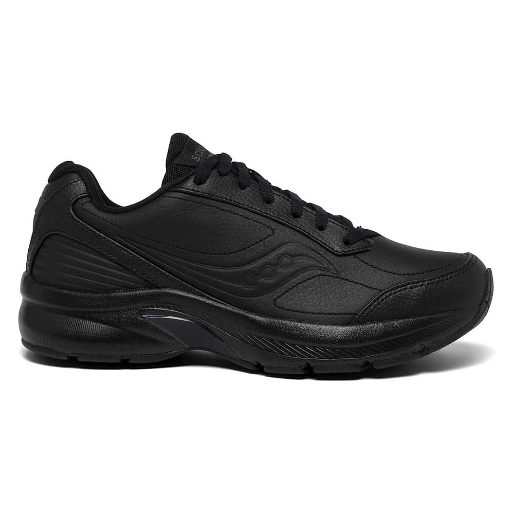 Et par stødabsorberende, flotte Saucony Omni Walker 3 Wide- og original (dame) i farven black