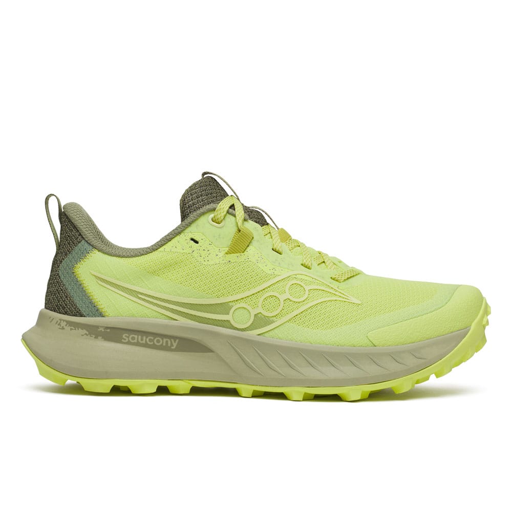 Saucony Peregrine 15 løbesko (dame) i en gul/grøn farve