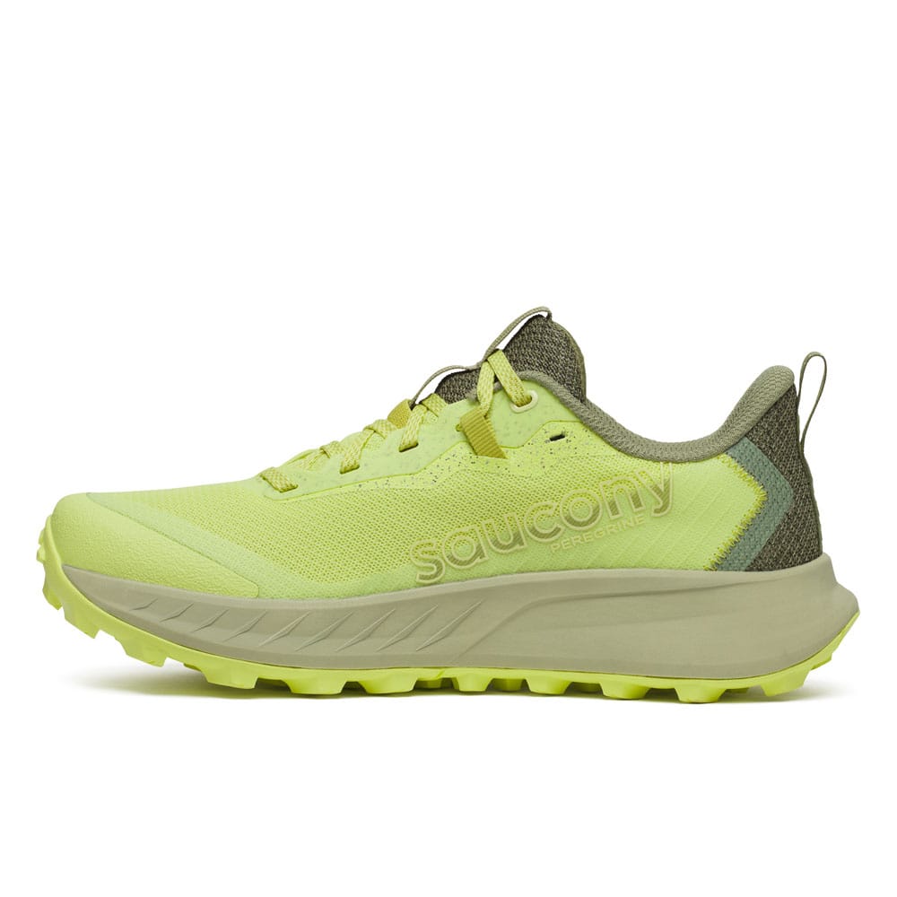 Indersiden i profil af Saucony Peregrine 15 løbesko (dame)