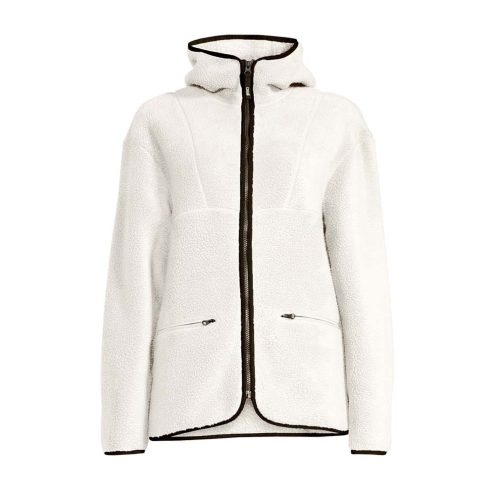 Casall Pile Jacket fleecejakke (dame) i farven råhvid