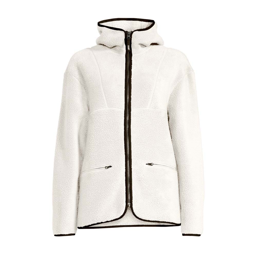 Casall Pile Jacket fleecejakke (dame) i farven råhvid