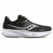 Et par behagelige og stabile Saucony Ride 16 løbesko (dame) i farverne black/white
