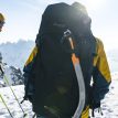 Bergans Rondane V6 40L rygsæk (herre) med en isøkse på