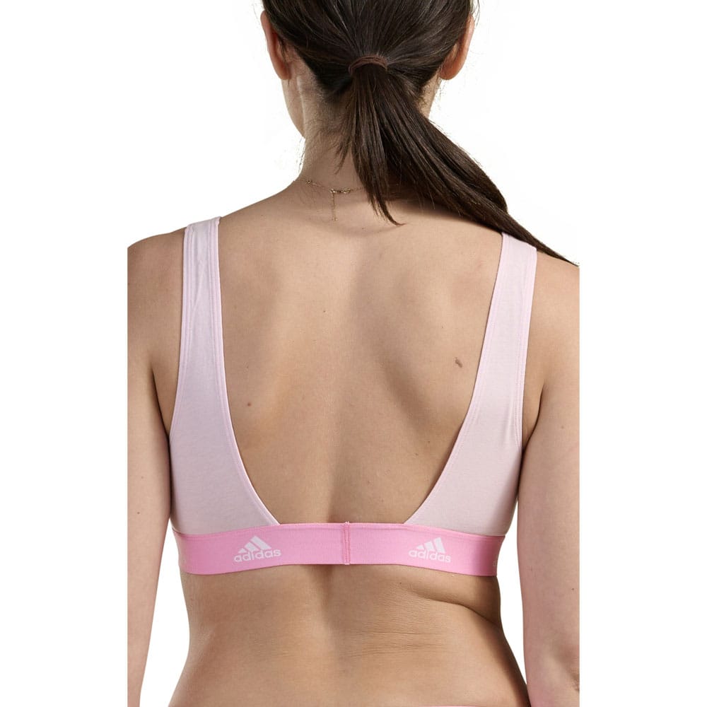 Bagsiden af Adidas Scoop Bralette BH i farven rosa