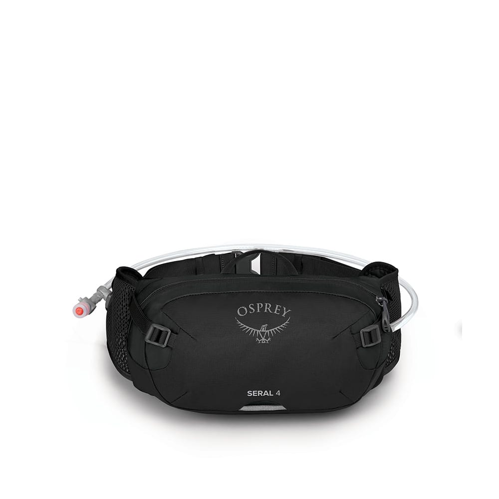Osprey Seral 4 cykeltaske i sort set forfra