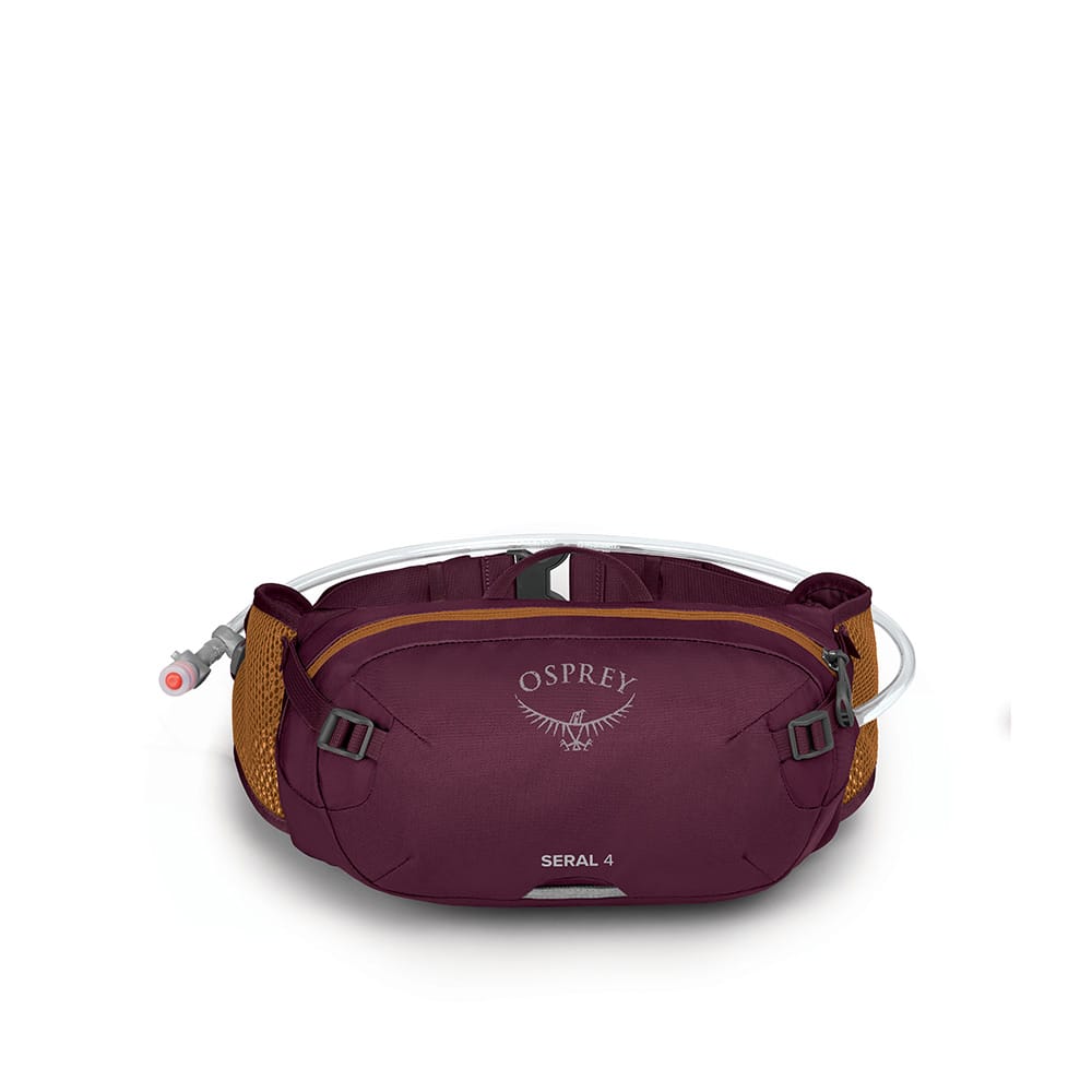 Osprey Seral 4 cykeltaske i purple set forfra