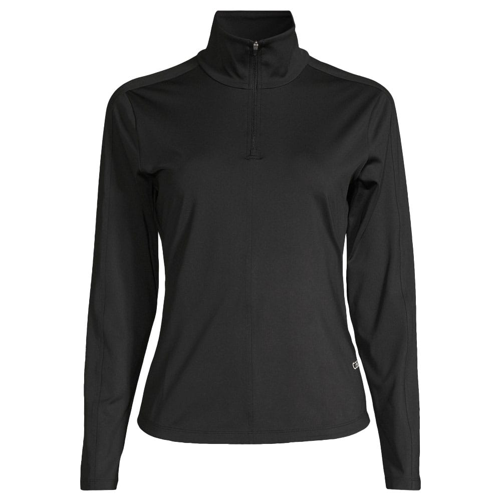 Casall Serene Half Zip Long Sleeve træningstrøje (dame) i sort