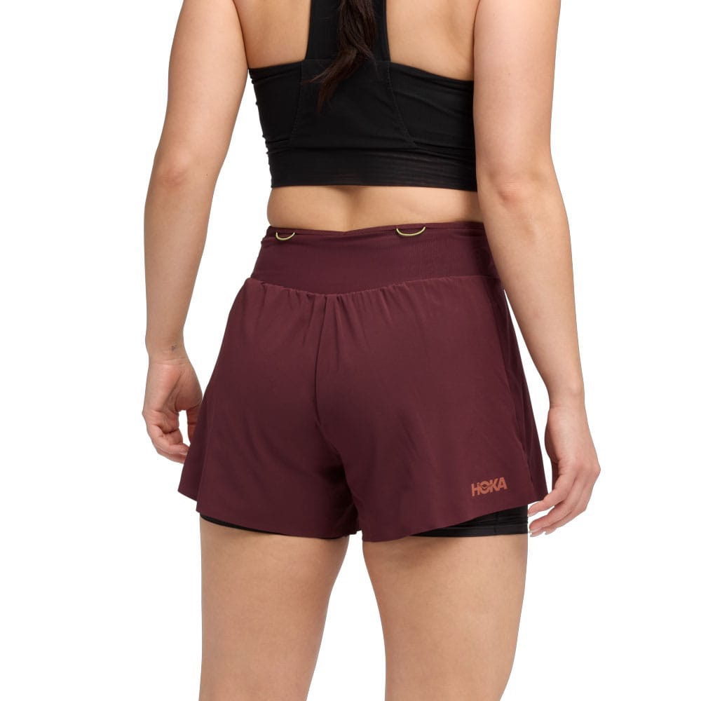 bagside af Hoka Skyglide Short trænings-shorts (dame)
