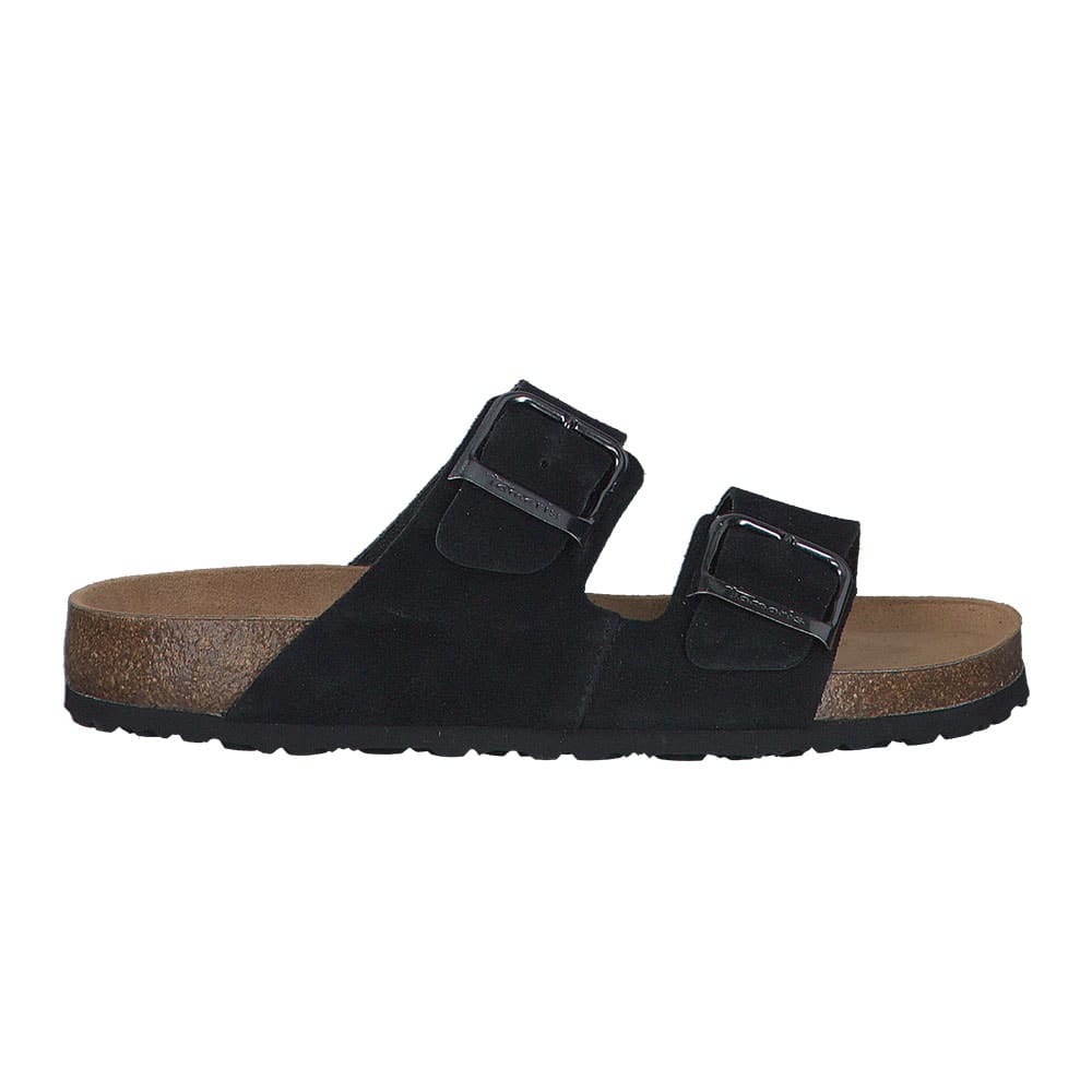 Tamaris Slippers sko i farven sort med spænde
