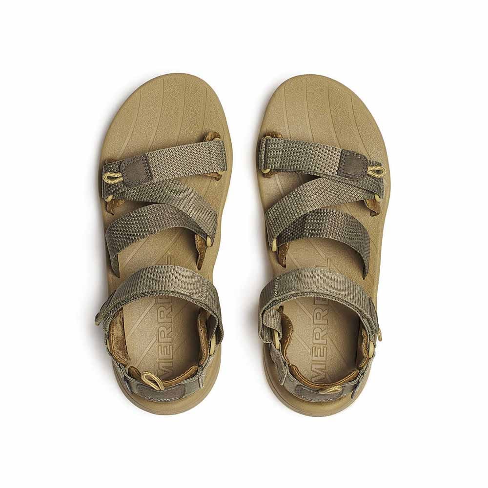 Overside af grønne Merrell Speed Fusion Sport RMX sandaler (herre)