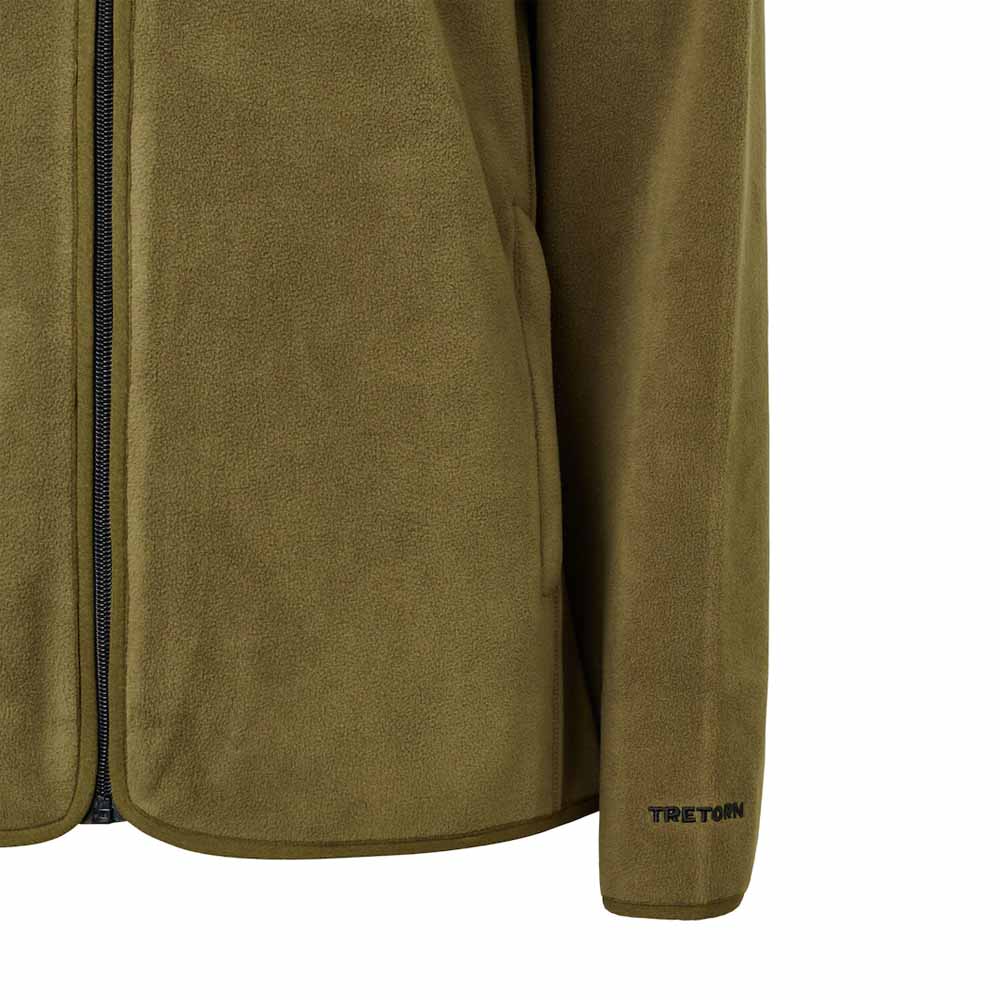 Fleecejakke fra Tretorn Tech Fleece Hood i farven dark olive.