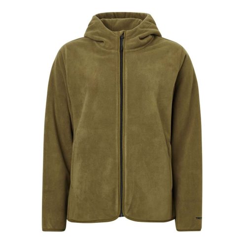 Vandafvisende fleecejakke i farven olive fra Tretorn Tech Fleece Hood.