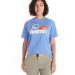 Kvinde iført Marmot Women's Coastal Tee T-shirt i blå