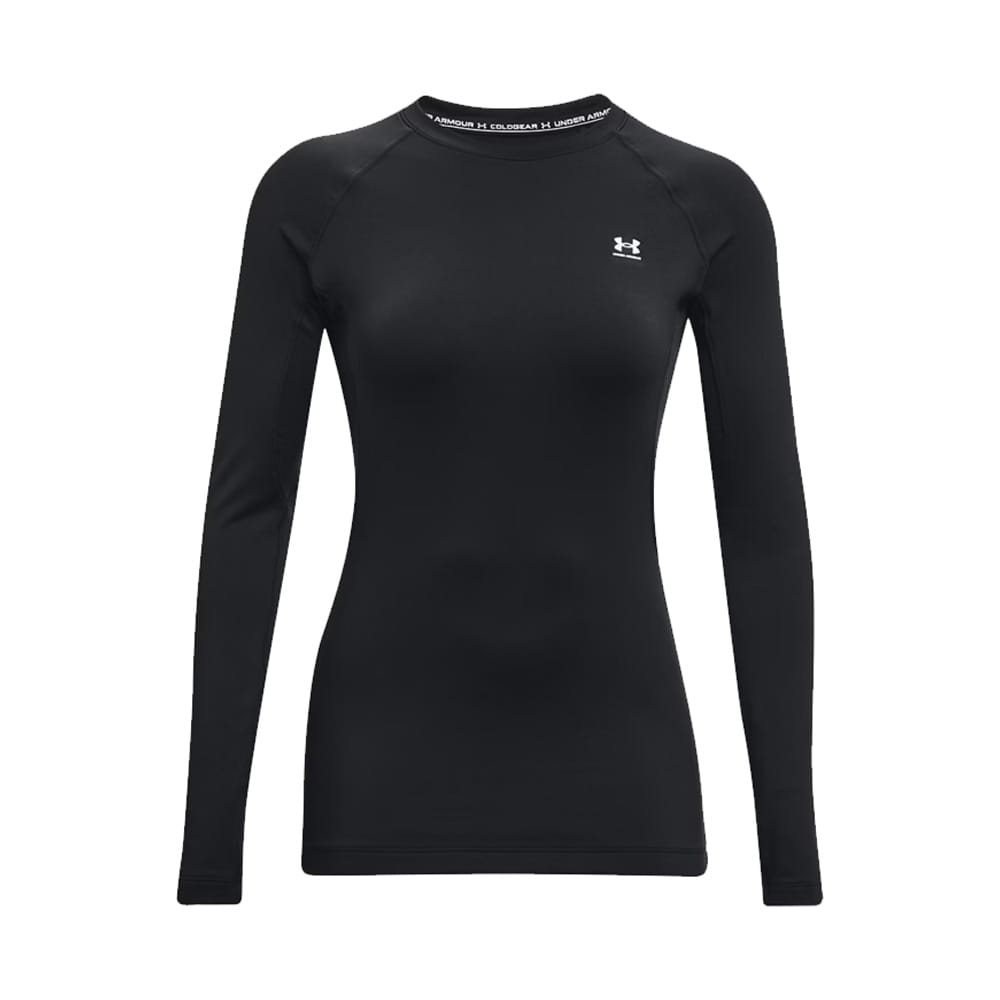 en sort Under Armour UA Coldgear Authentics Crew træningstrøje (dame)