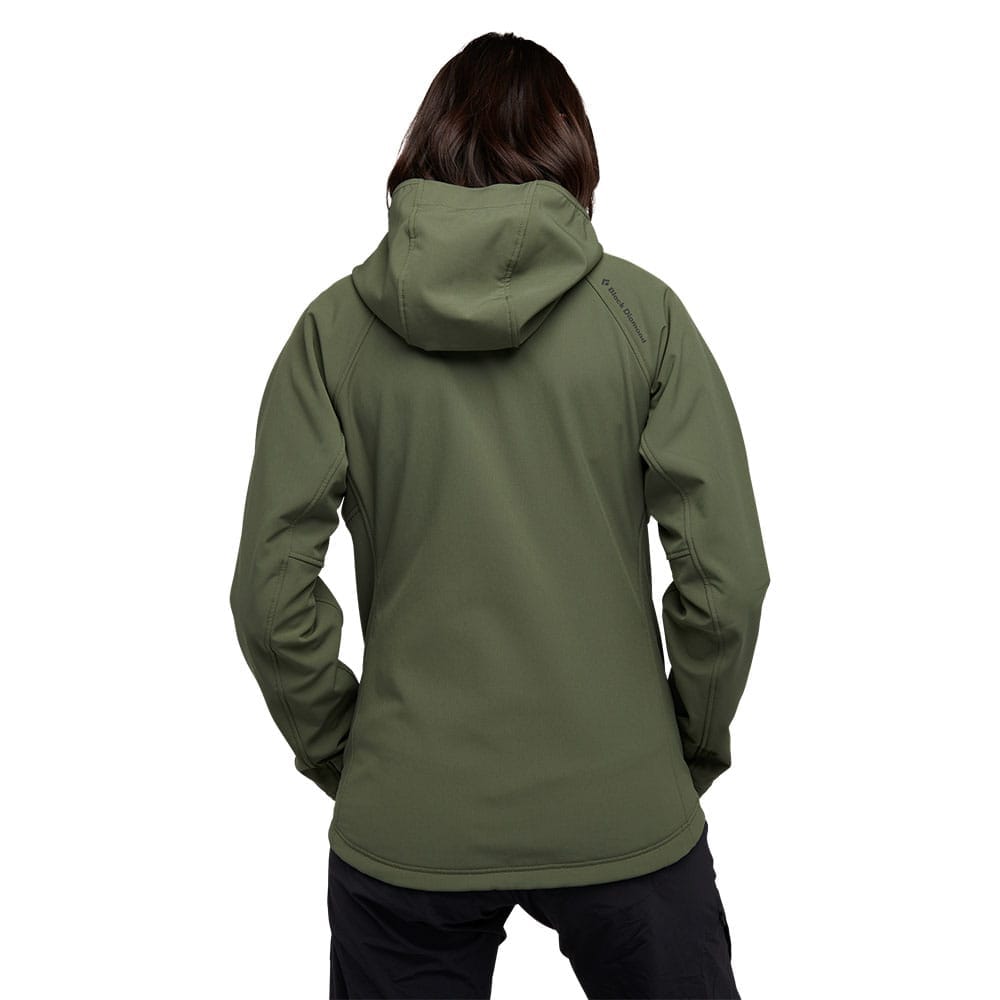 Bagside af Element Hoody fleecejakke til dame