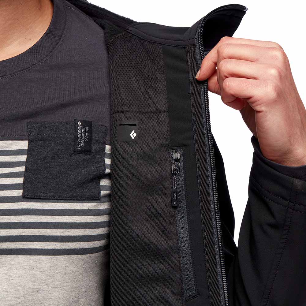 Lomme på indersiden af Element Hoody fleecejakke til dame
