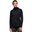 Kvinde iført mellemlag fra Black Diamond Factor Hoody sort