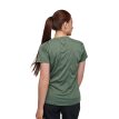 Bagsiden af T-shirt fra Black Diamond Lightwire Tech laurel green