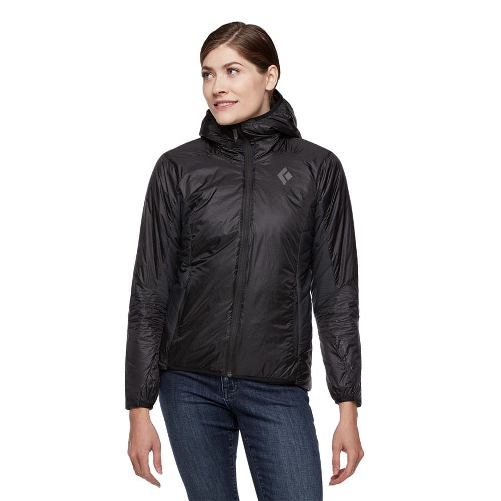 Damejakke Vision Hybrid Hoody fra Black Diamond til alpine miljøer.