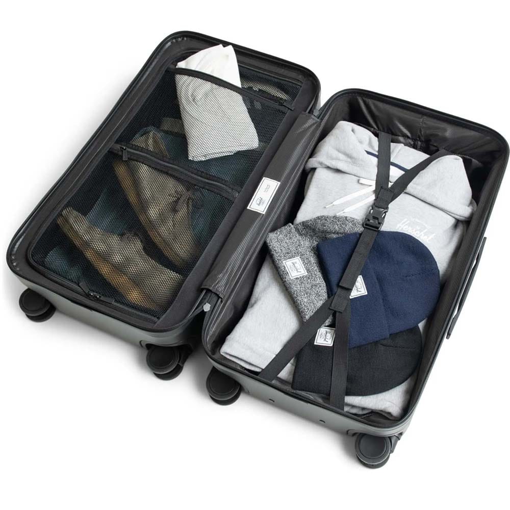 en åben Herschel Heritage Hardshell Medium Luggage 67 L kuffert (unisex)