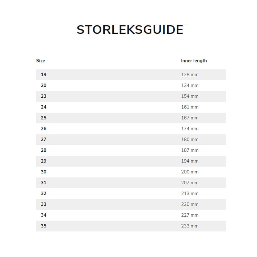 Størrelsesguide