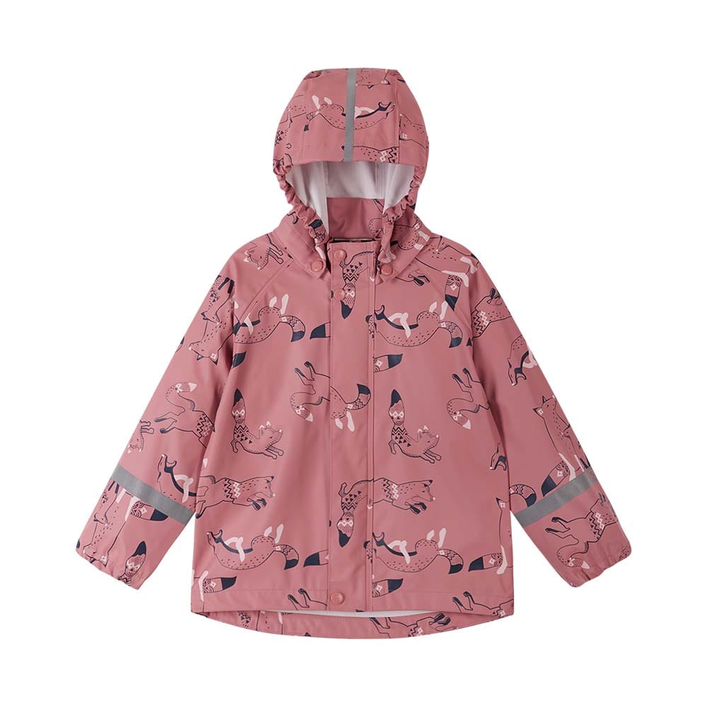 Reima Vesi lasten sadetakki värissä Rosa Blush (vaaleanpunainen, kuviollinen)