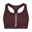 Röhnisch Essential Zip Sportsbra urheiluliivit (naiset) värissä port royal