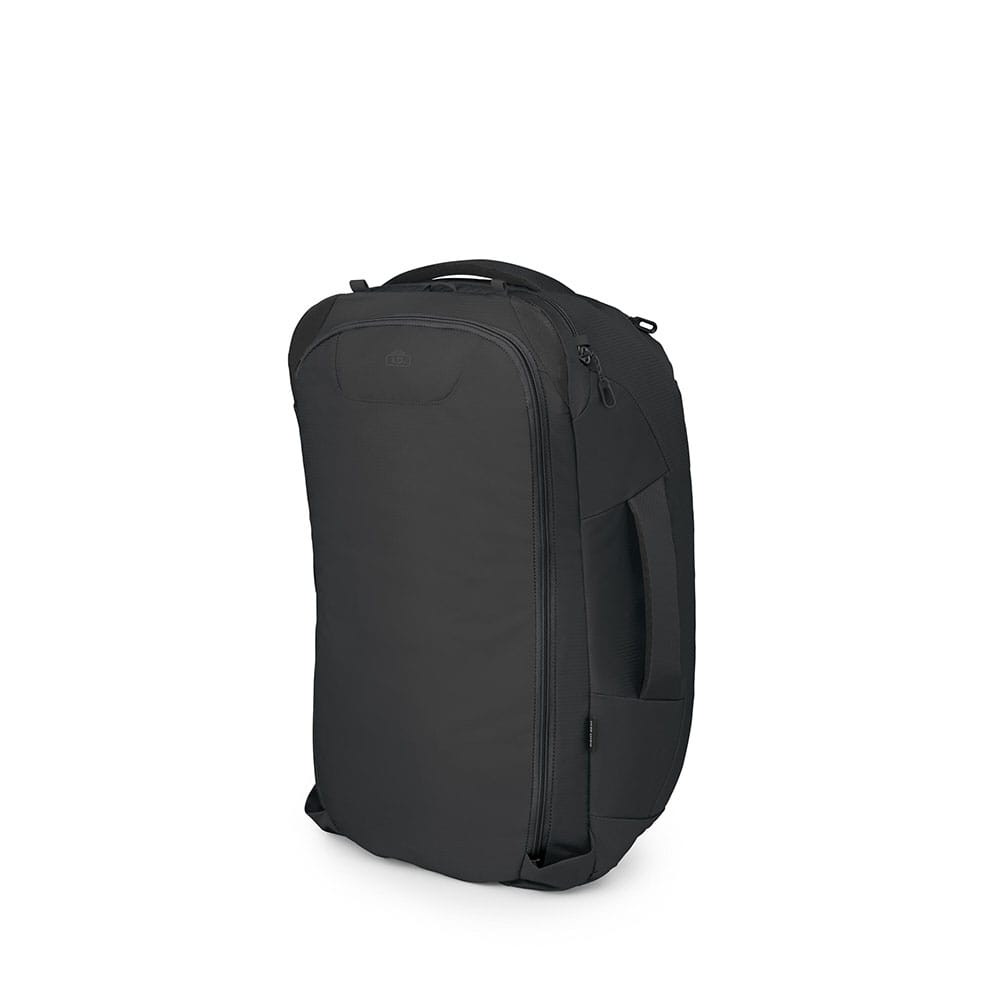 Osprey Farpoint 40 musta takaa vetoketju kiinni