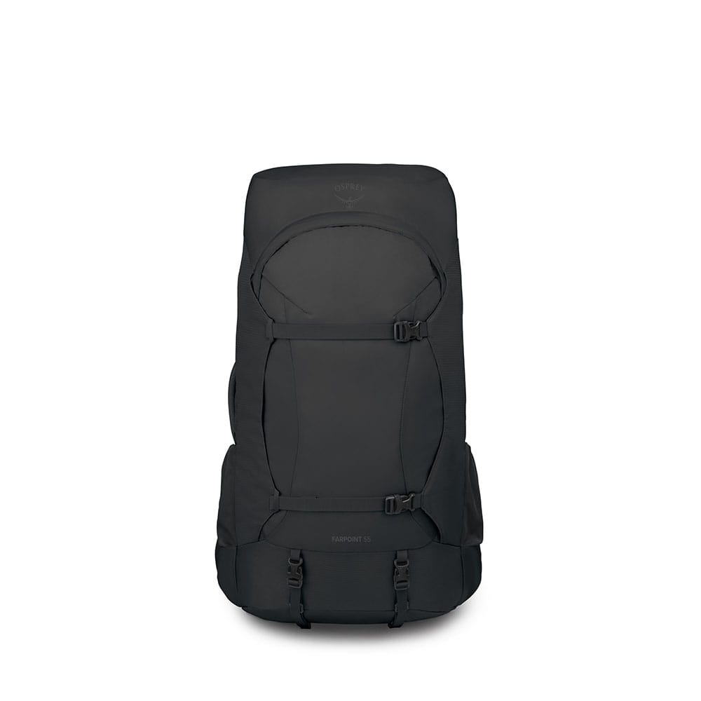 Osprey Farpoint Trek 55 musta edestä