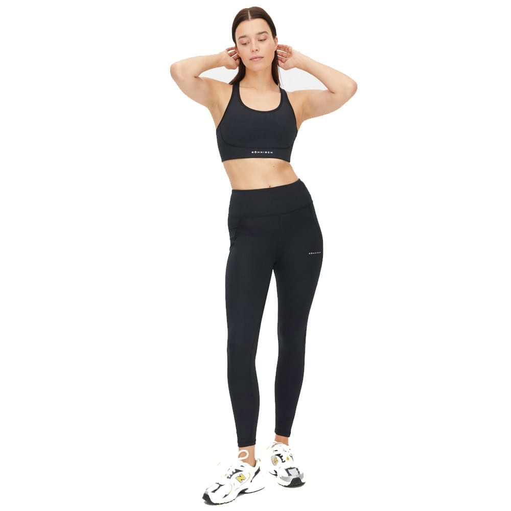 Röhnisch Flattering High Waist Tights, Black mallilla edestä