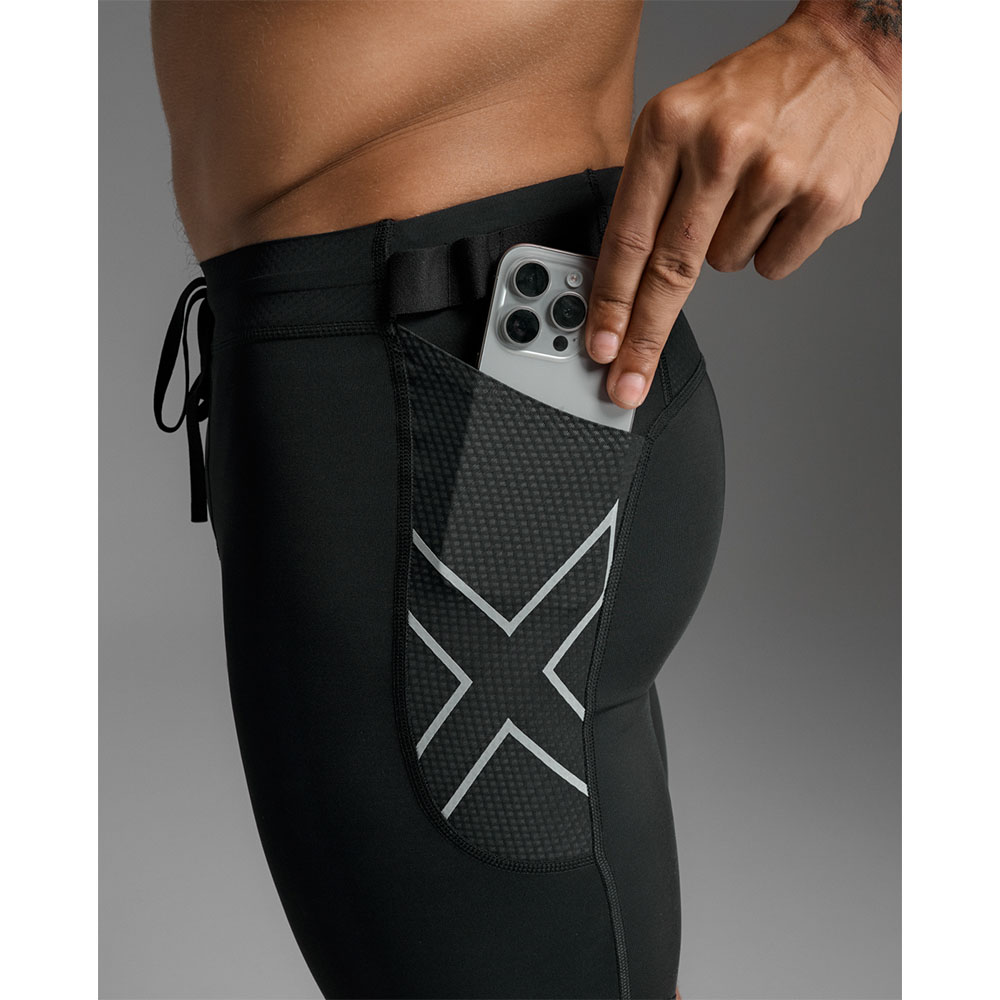 2XU Aero Mesh Compression Shorts (miehet) musta