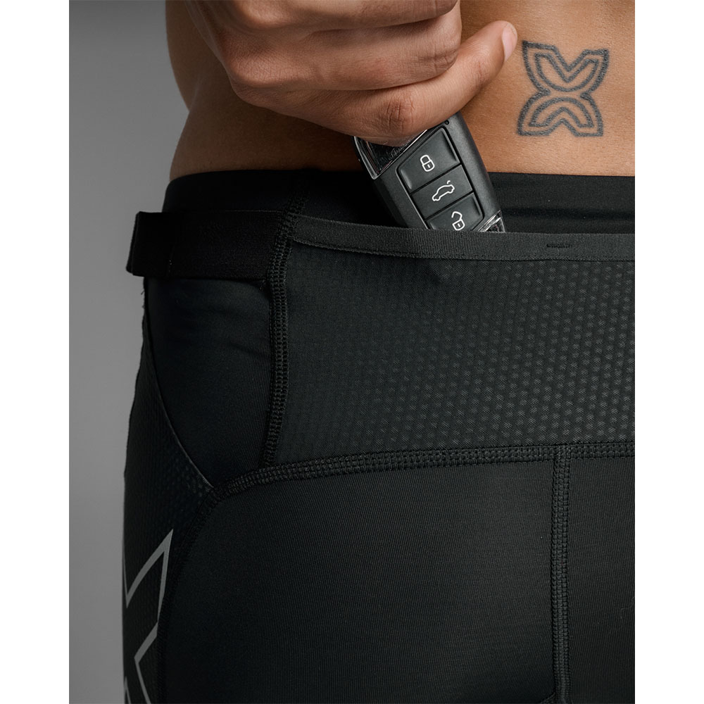 2XU Aero Mesh Compression Shorts (miehet) musta