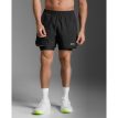 2XU Aero Mesh 2-in-1 5 inch Shorts (miehet) musta